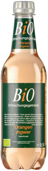 Bio Erfrischungsgetränk - Orange-Ingwer 500ml